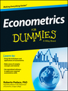 Cover image for Econometrics For Dummies